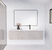 ABS Riva - Riva Vienna Wall Hung Single Bowl Vanity 1500mm - White Oak - Aqualux Bathrooms