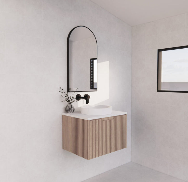 Riva Vienna Wall Hung Vanity 600mm - American Oak