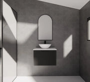 ABS Riva - Riva Vienna Wall Hung Vanity 600mm - Matt Black - Aqualux Bathrooms