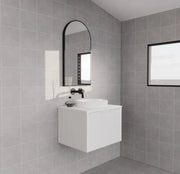 ABS Riva - Riva Vienna Wall Hung Vanity 600mm - Matt White - Aqualux Bathrooms