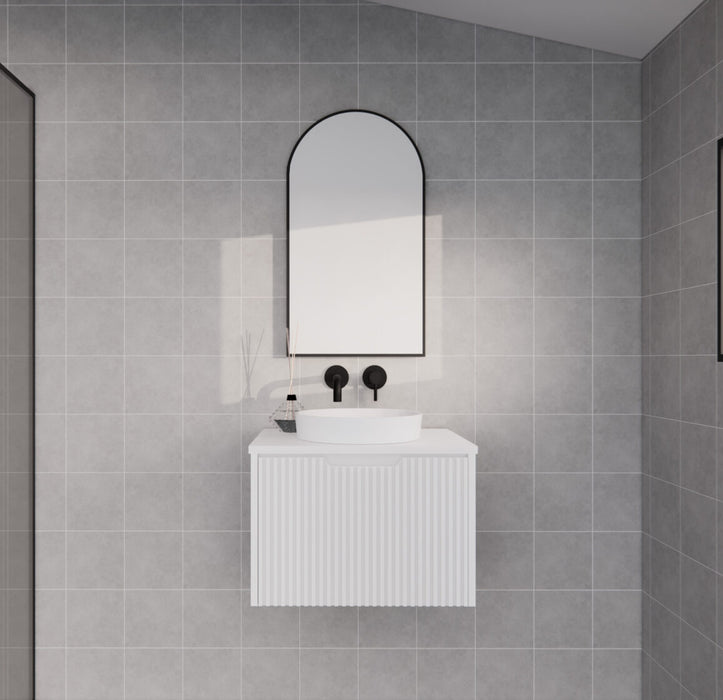 Riva Vienna Wall Hung Vanity 600mm - Matt White