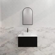 ABS Riva - Riva Vienna Wall Hung Vanity 750mm - Matt Black - Aqualux Bathrooms