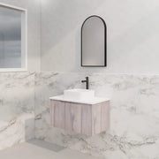 ABS Riva - Riva Vienna Wall Hung Vanity 750mm - White Oak - Aqualux Bathrooms