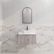 ABS Riva - Riva Vienna Wall Hung Vanity 750mm - White Oak - Aqualux Bathrooms