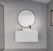 ABS Riva - Riva Vienna Wall Hung Vanity 900mm - Matt White - Aqualux Bathrooms