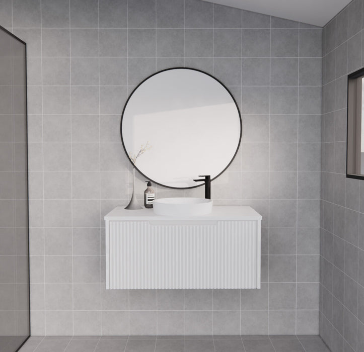 Riva Vienna Wall Hung Vanity 900mm - Matt White