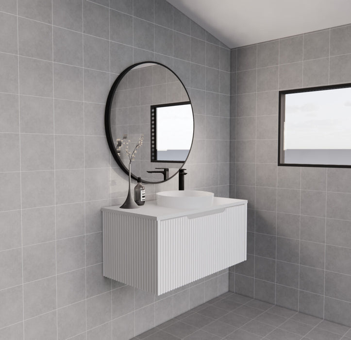 Riva Vienna Wall Hung Vanity 900mm - Matt White