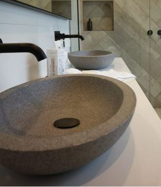 Pietra Bianca Vivan Above Counter Stone Basin