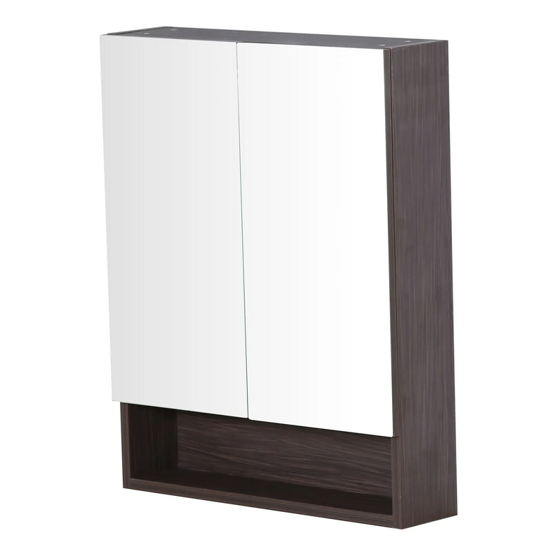 Stella Double Doors Shaving Cabinet 600mm - Aqualux Bathrooms- Poseidon