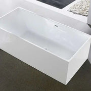 Theo Back To Wall Bathtub - Overflow - Aqualux Bathrooms- Poseidon