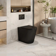 Mercio - Berlin99 Wall-Faced Floor Pan - Matt Black - Aqualux Bathrooms