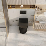Mercio - Berlin99 Wall-Faced Floor Pan - Matt Black - Aqualux Bathrooms