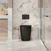 Mercio - Berlin99 Wall-Faced Floor Pan - Matt Black - Aqualux Bathrooms