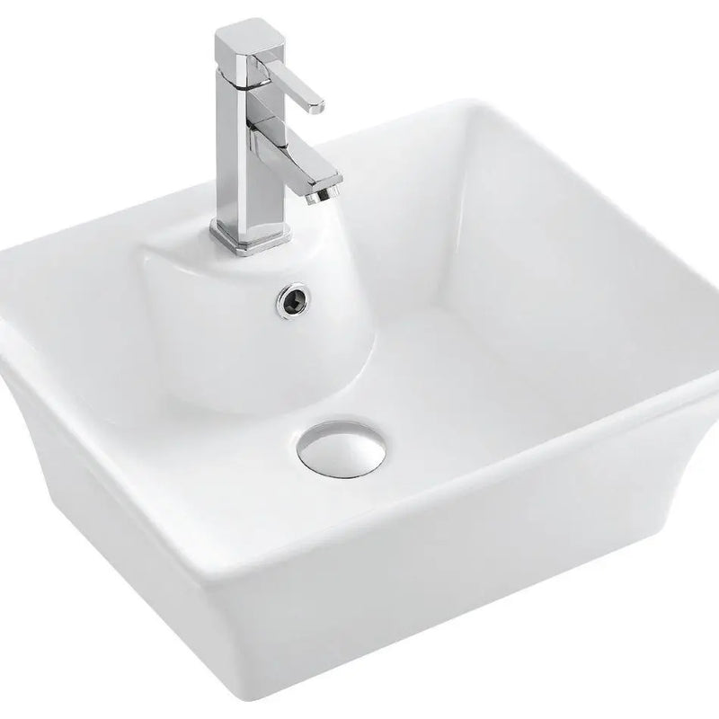 Zento 49S Wall Hung Basin - Aqualux Bathrooms- Mercio