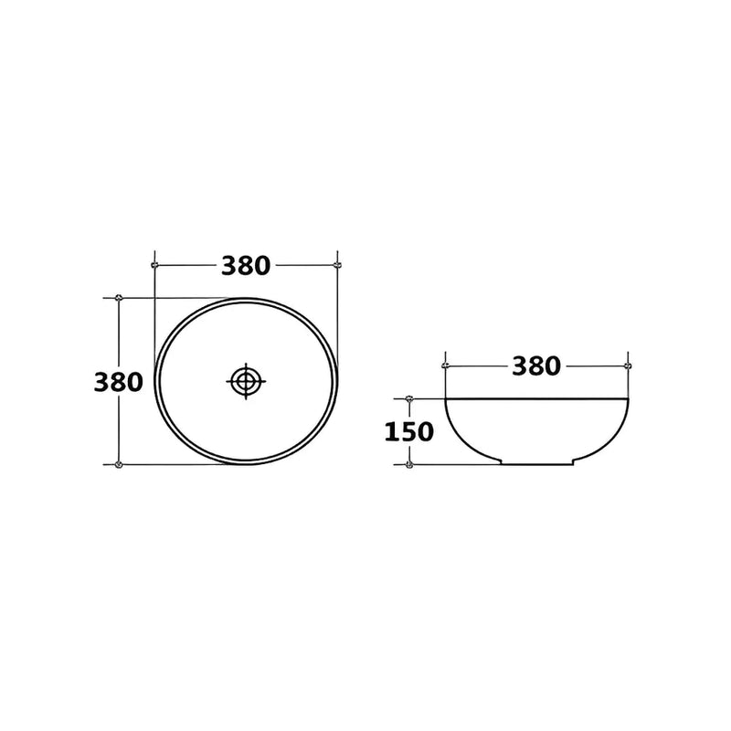 Above Counter Basin 380mm