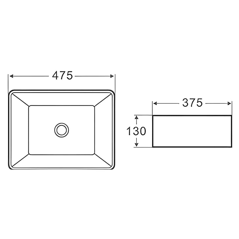 Above Counter Basin 475mm
