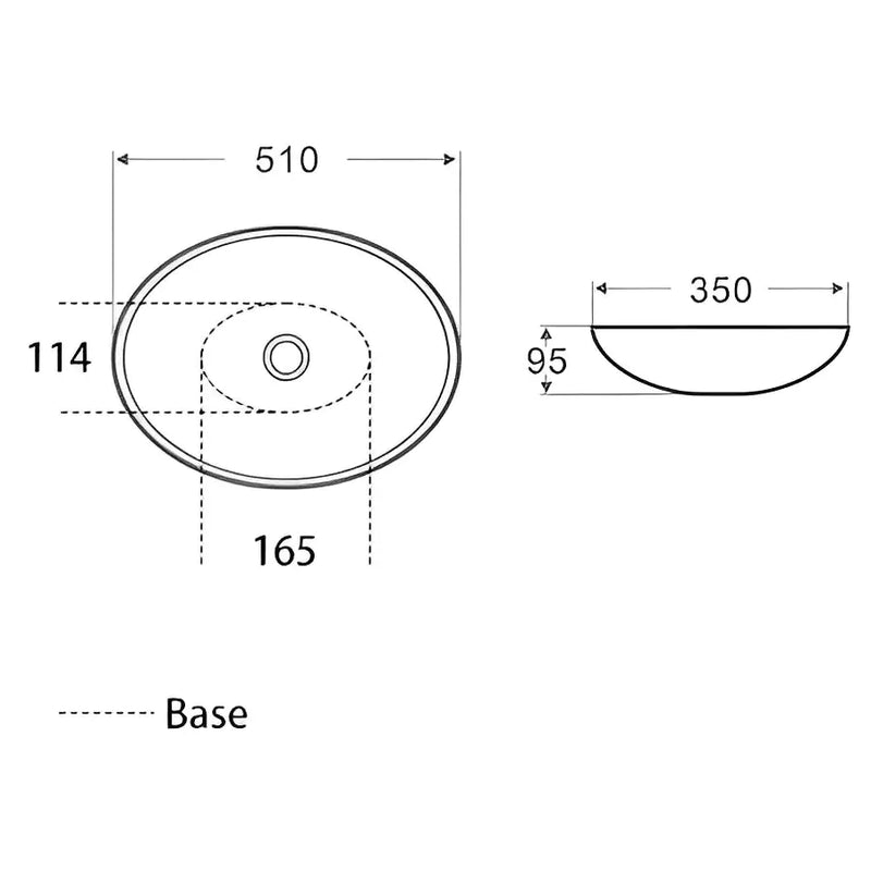 Above Counter Basin 510mm