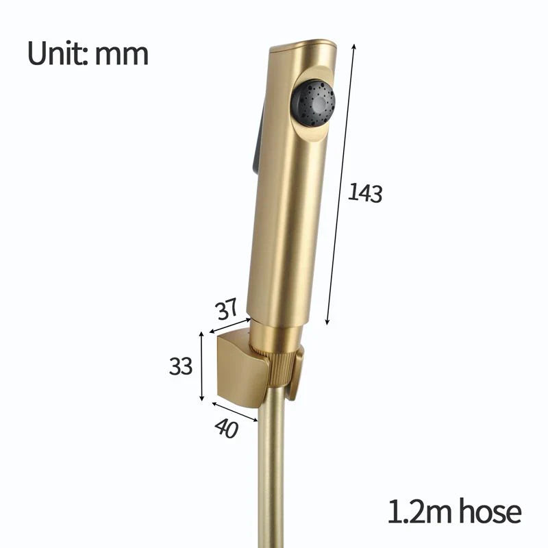 Abs Round Toilet Bidet Spray Kit With Pvc Hose