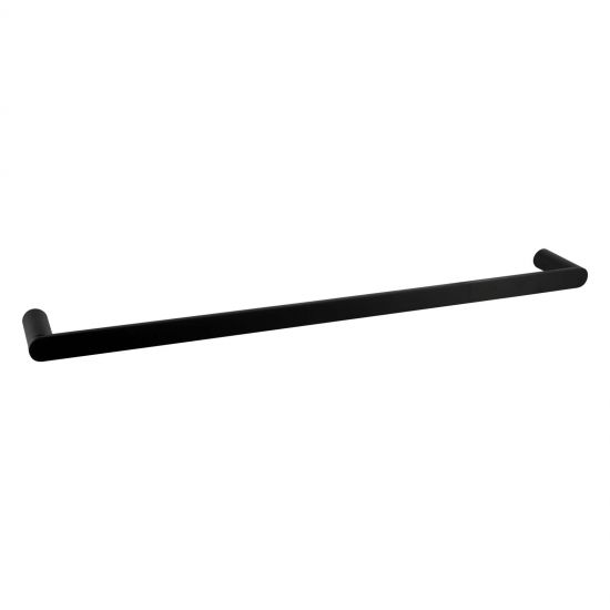 RUSHY Series Black Single Towel Rail 800mm