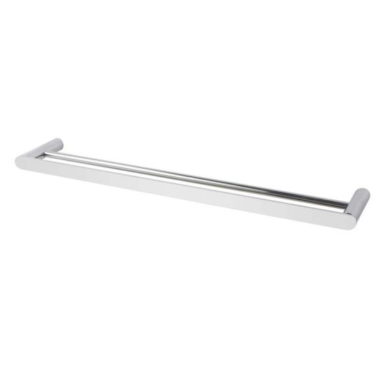 RUSHY Series Brushed Nickel Double Towel Rail 600mm