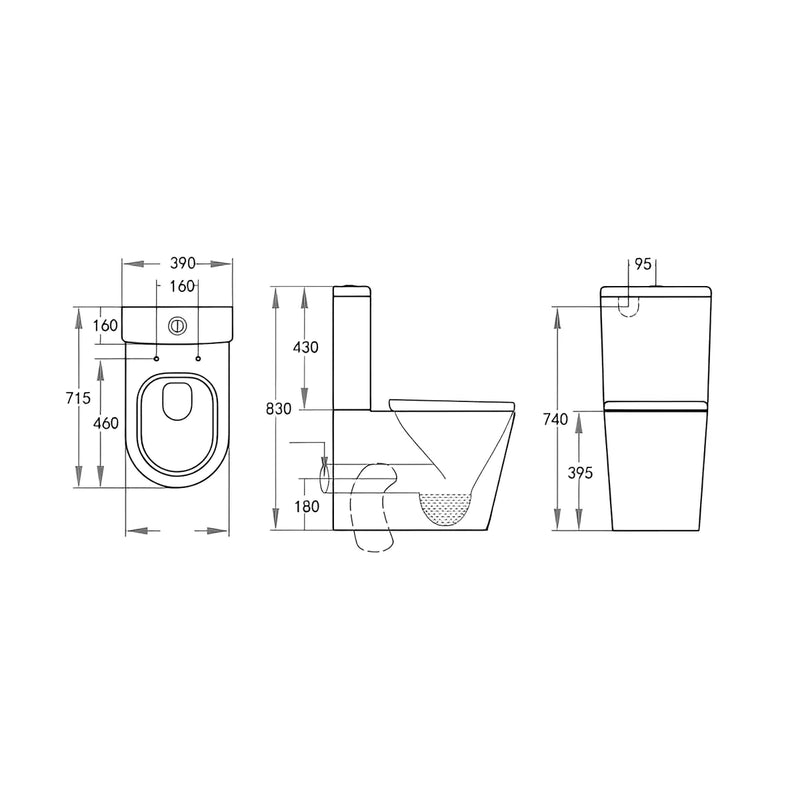 Avery BTW Toilet Suite Gloss White
