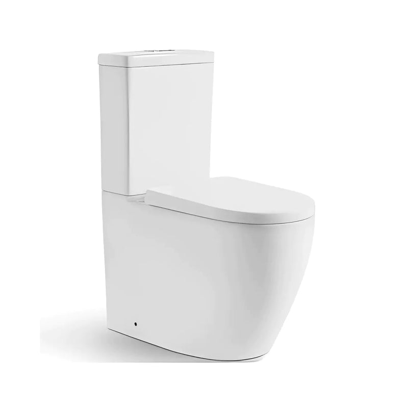 Avis Rimless Back To Wall Toilet Suite Matte White