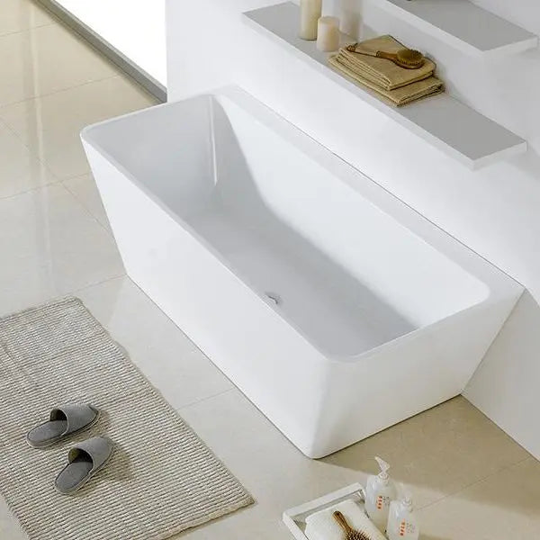 Avis Back To Wall Bathtub - Non Overflow - Aqualux Bathrooms- Poseidon