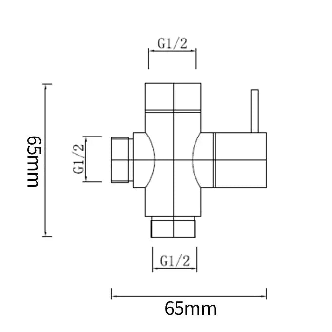 Bathroom Solid Brass Toilet Bidet Spray Diverter Only