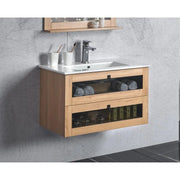 Belbagno Belbagno Manhattan Wall Hung Vanity 600mm - White Oak Belbagno
