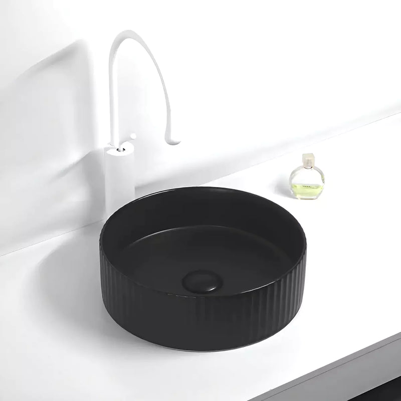 Bellevue Fluted Above Counter Basin 360mm