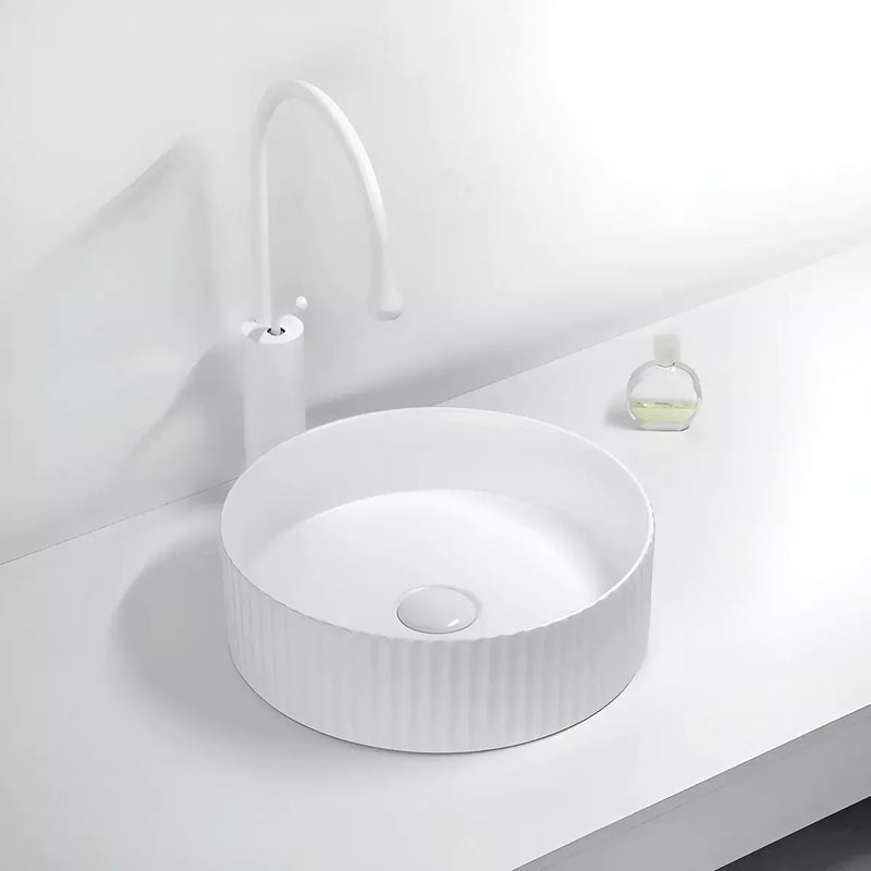 Bellevue Fluted Above Counter Basin 360mm