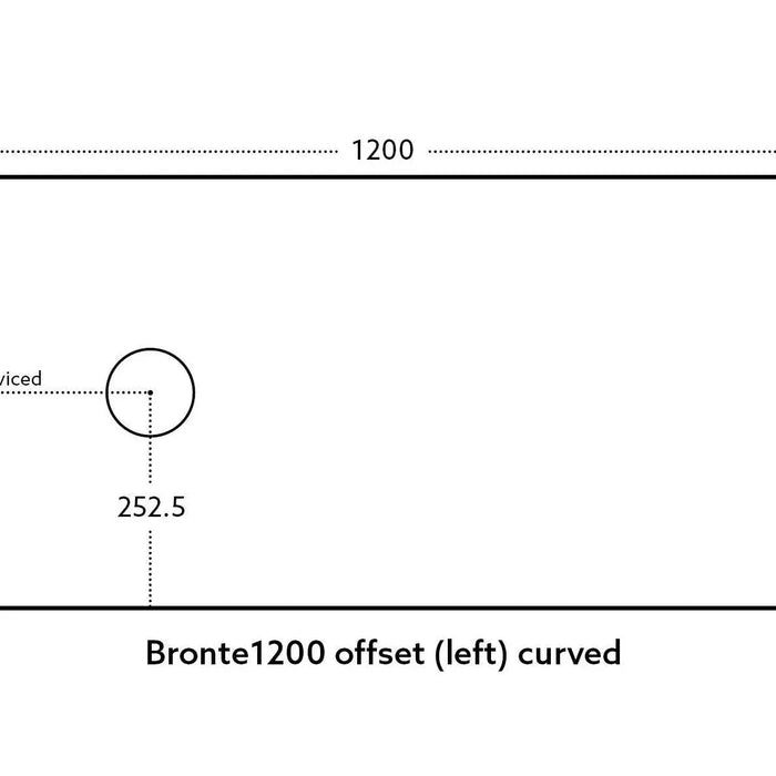 Bronte Wall Hung Vanity 1200 (Prime Oak)