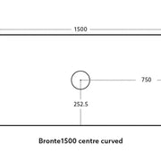 Bronte Wall Hung Vanity 1500 (Prime Oak/Double Bowl) - Aqualux Bathrooms- Poseidon