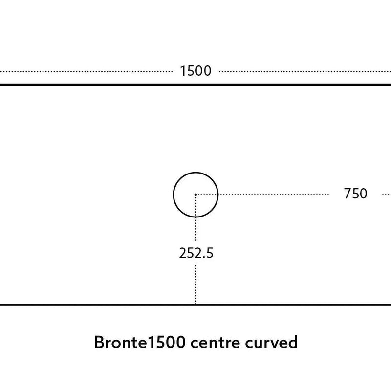 Bronte Wall Hung Vanity 1500 (Coastal Oak/Double Bowl) - Aqualux Bathrooms- Poseidon