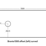 Bronte Wall Hung Vanity 1500 (Prime Oak/Double Bowl) - Aqualux Bathrooms- Poseidon