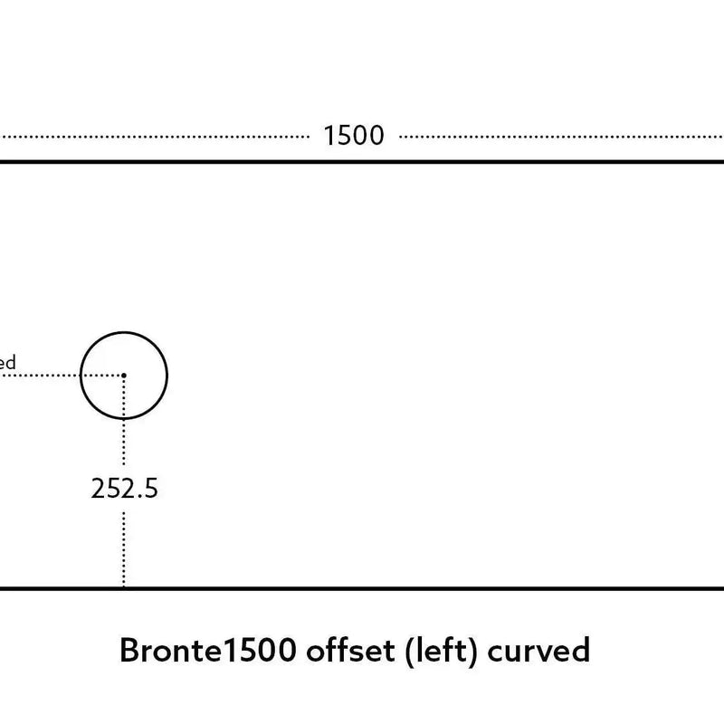 Bronte Wall Hung Vanity 1500 (Prime Oak/Double Bowl) - Aqualux Bathrooms- Poseidon