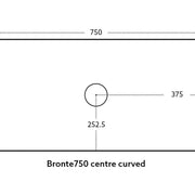 Bronte Wall Hung Vanity 750 (Prime Oak) - Aqualux Bathrooms- Poseidon