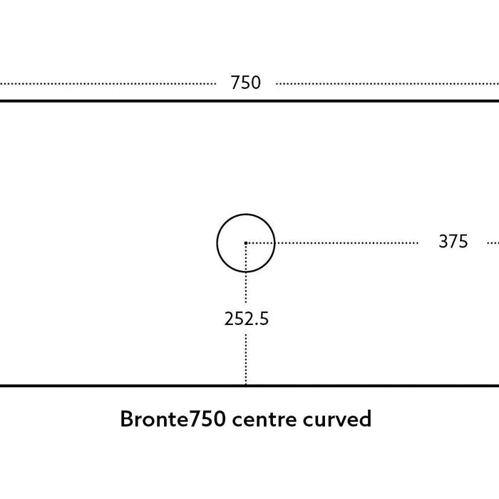 Bronte Wall Hung Vanity 750 (Prime Oak)