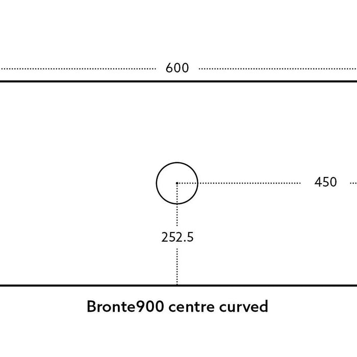 Bronte Wall Hung Vanity 900 (Prime Oak)