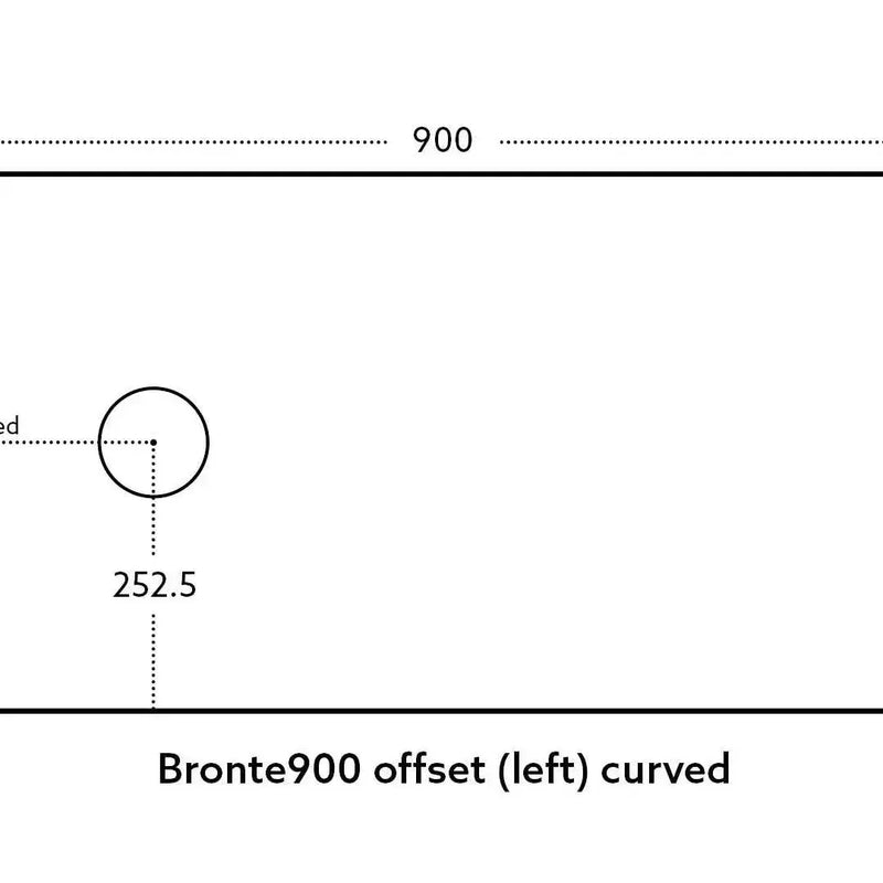 Bronte Wall Hung Vanity 900 (Prime Oak) - Aqualux Bathrooms- Poseidon