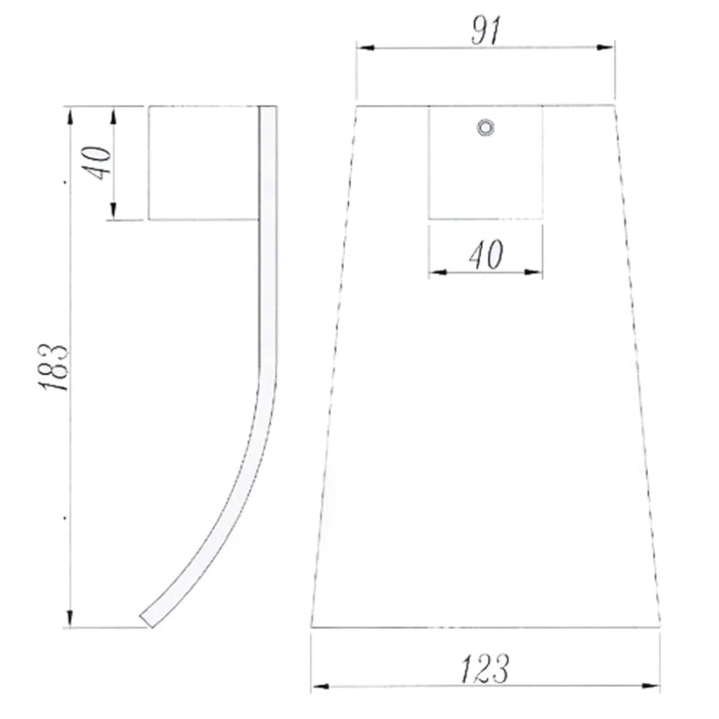 Esperia Square Bath Spout