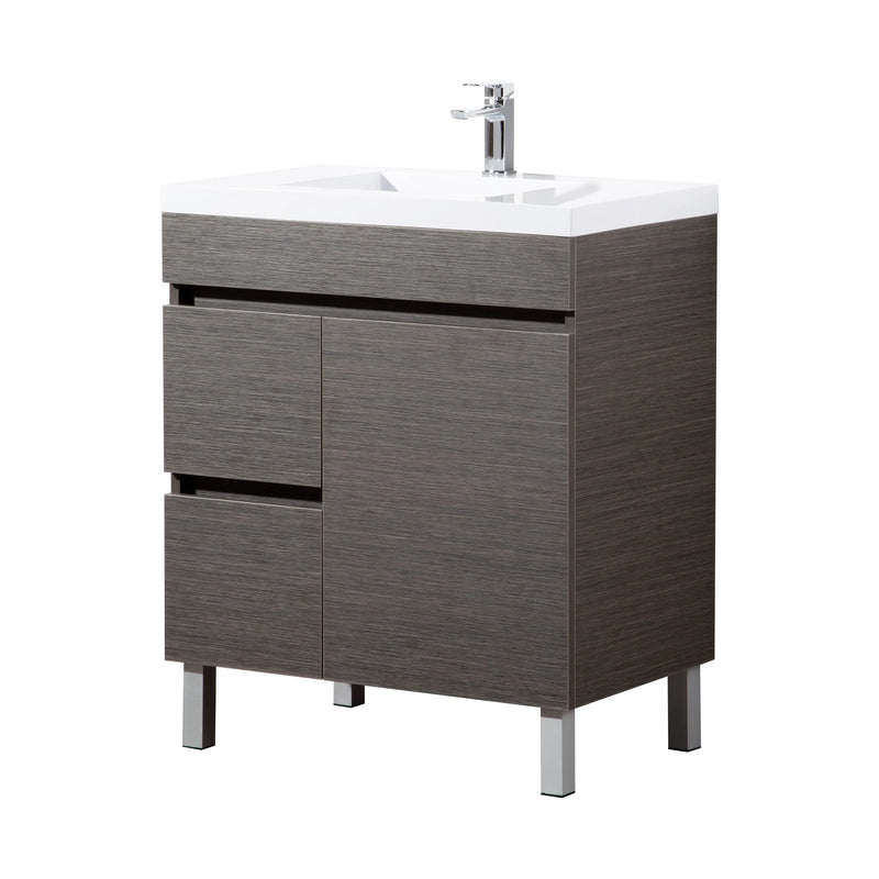 Evie Single Bowl Freestanding Vanity 750 - Aqualux Bathrooms- Poseidon