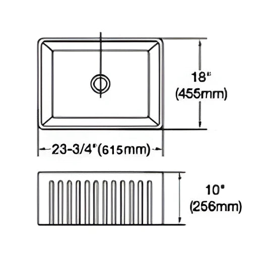 Fermentale Ceramic Kitchen Sink 615mm