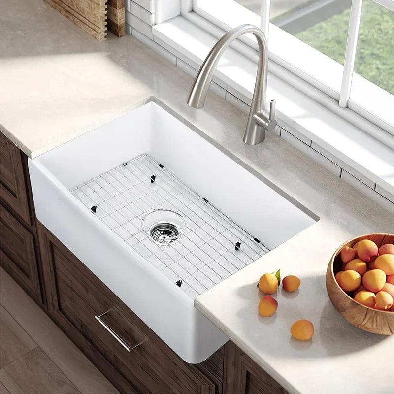 Fermentale Ceramic Kitchen Sink White 840mm
