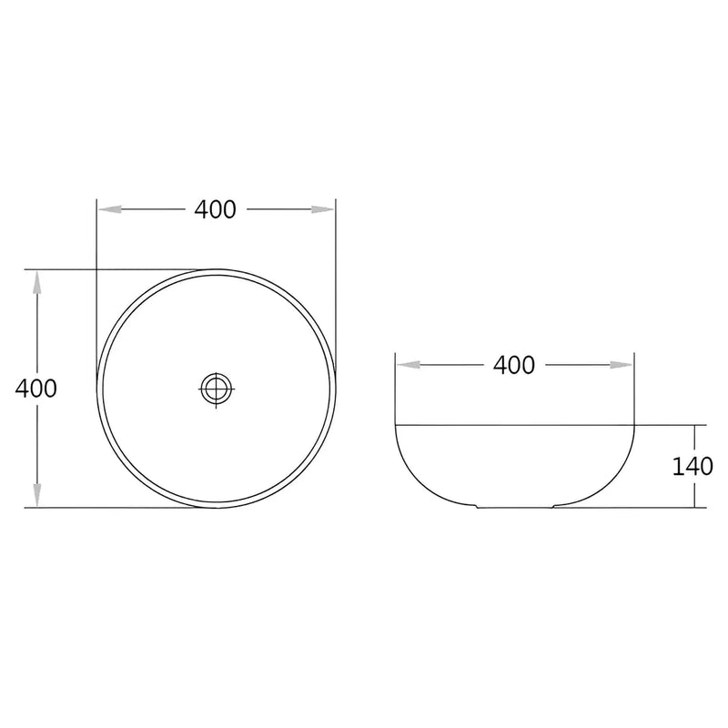 Fine Ceramic Basin 405mm