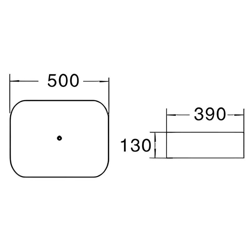 Fine Ceramic Basin Ultra Slim 500mm