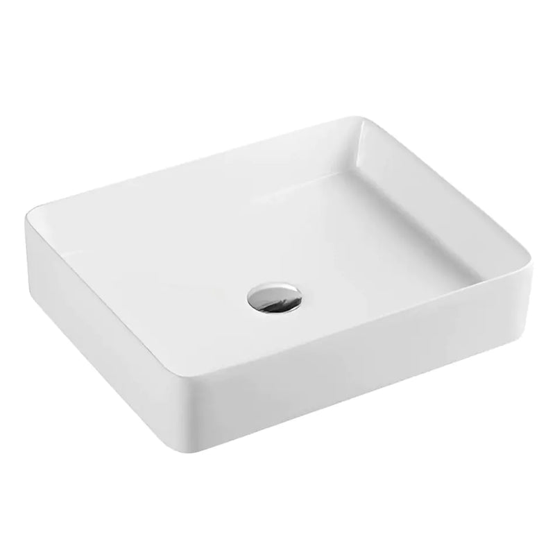 Fine Ceramic Basin Ultra Slim Gloss White 500mm