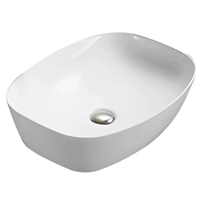 Fine Ceramic Basin Ultra Slim Gloss White 505mm
