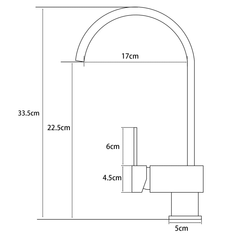 Gooseneck Kitchen Sink Mixer Tap