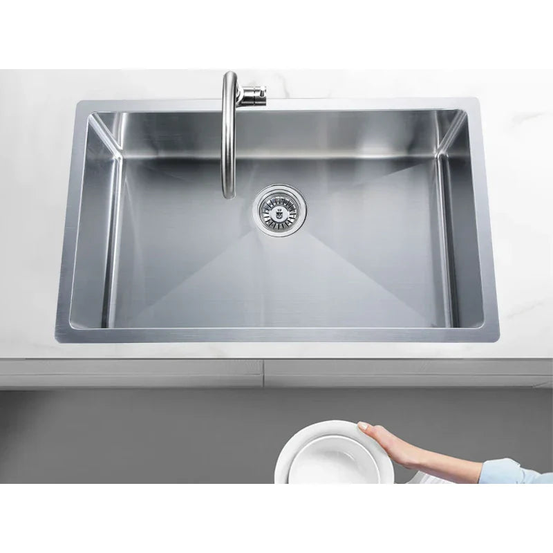 Handmade Stainless Steel Kitchen Sink 750mm